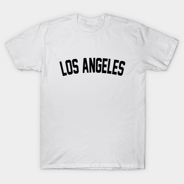 Los Angeles Black T-Shirt by Aspita